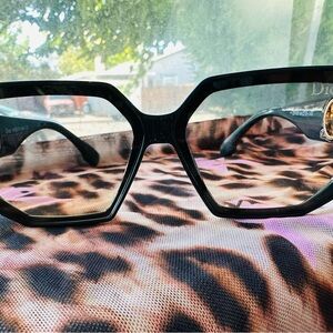 Dior GWP Black Oversized Women's Sunglasses